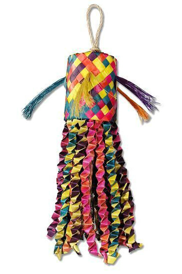 Planet Pleasures Octopus Pinata shredder bird toy.