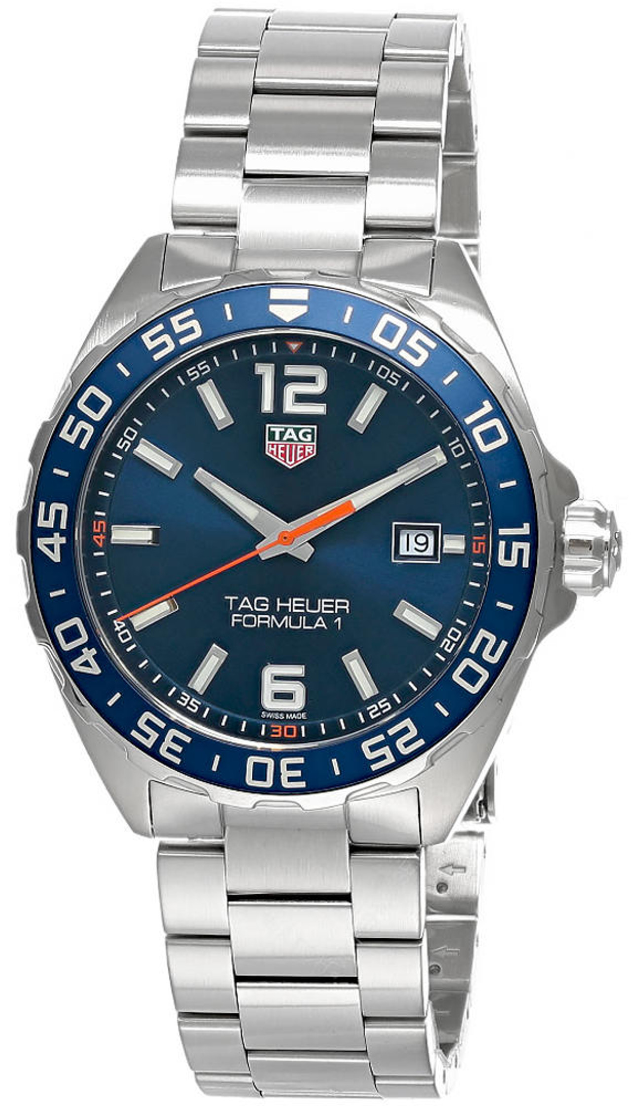 TAG HEUER Formula-1 SS Blue Sunray Dial Mens Watch WAZ1010.BA0842 Fast and Free US Shipping Watch Warehouse