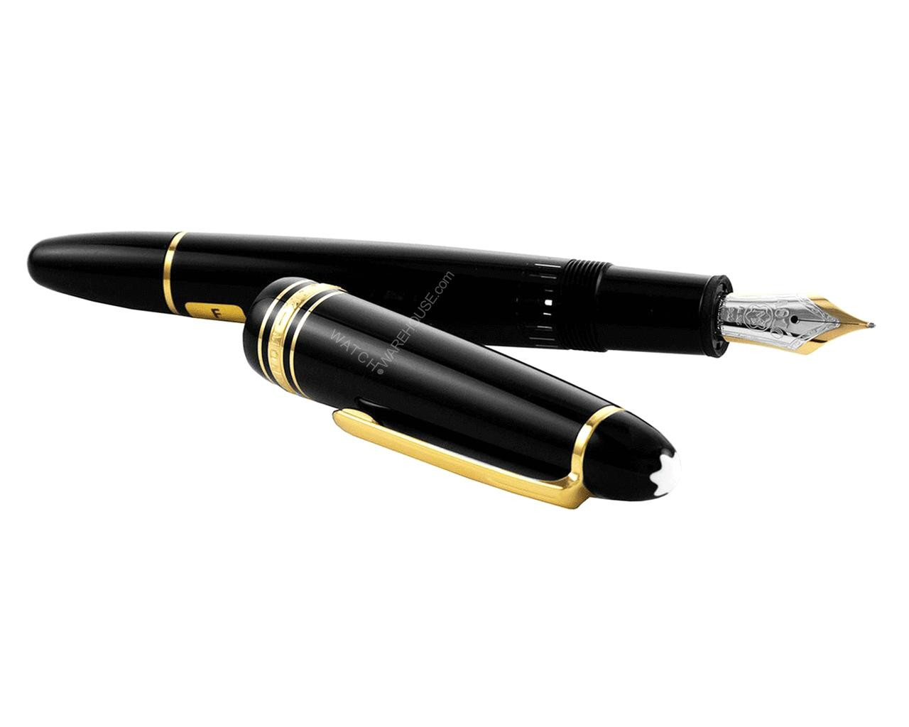 MONTBLANC Meisterstuck Le-Grand Black Fine Nib Fountain Pen 13660