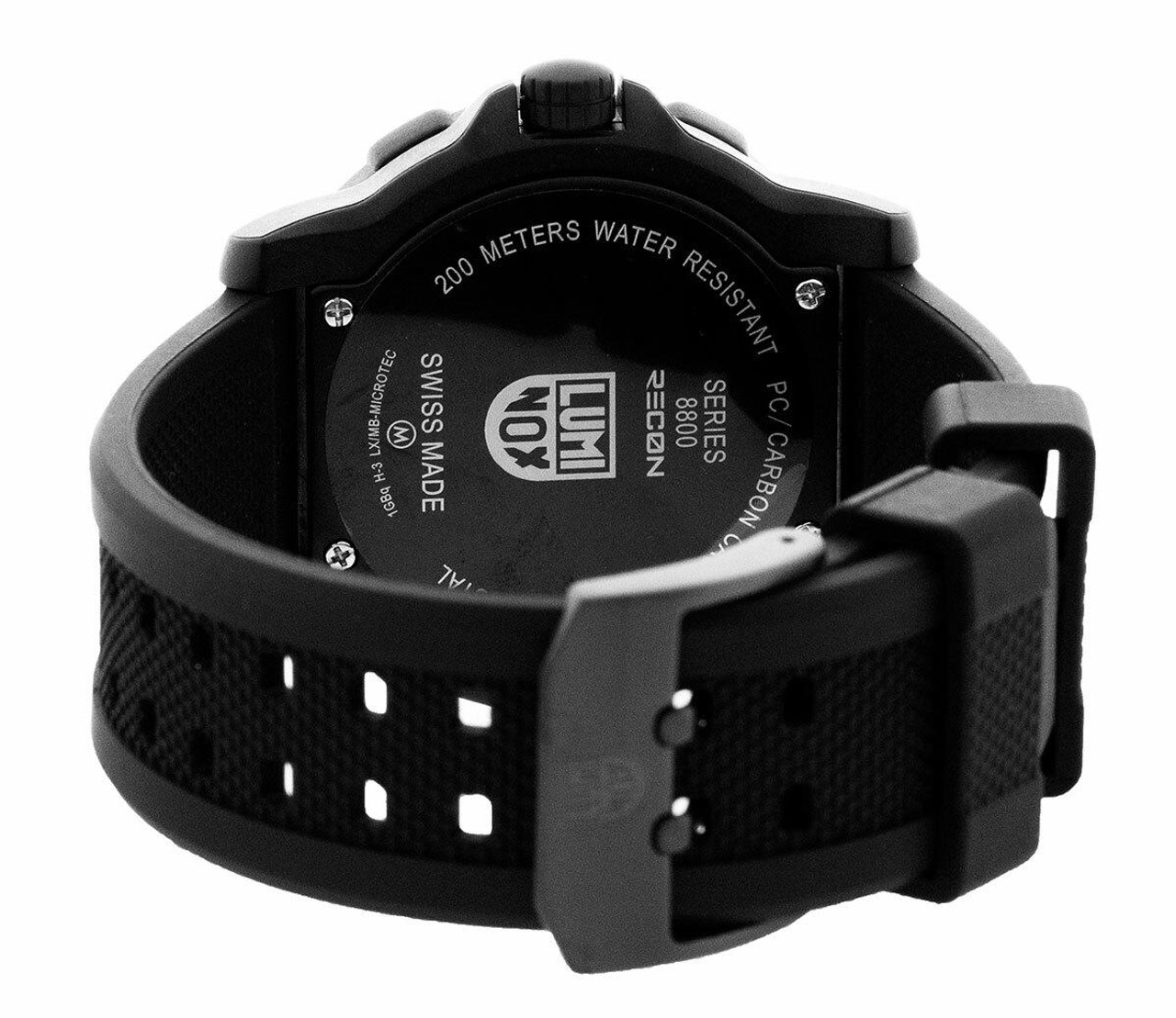 LUMINOX Navy Seal 43MM Black Dial Rubber Strap Men's Watch XS.3001