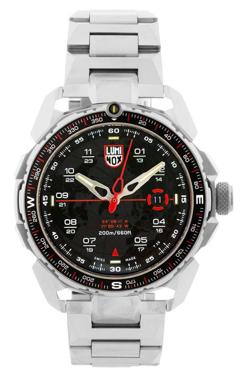 Luminox Ice Sar Black Dial 46mm Quartz Stainless Steel Men's Watch XL.1202 Watchwarehouse