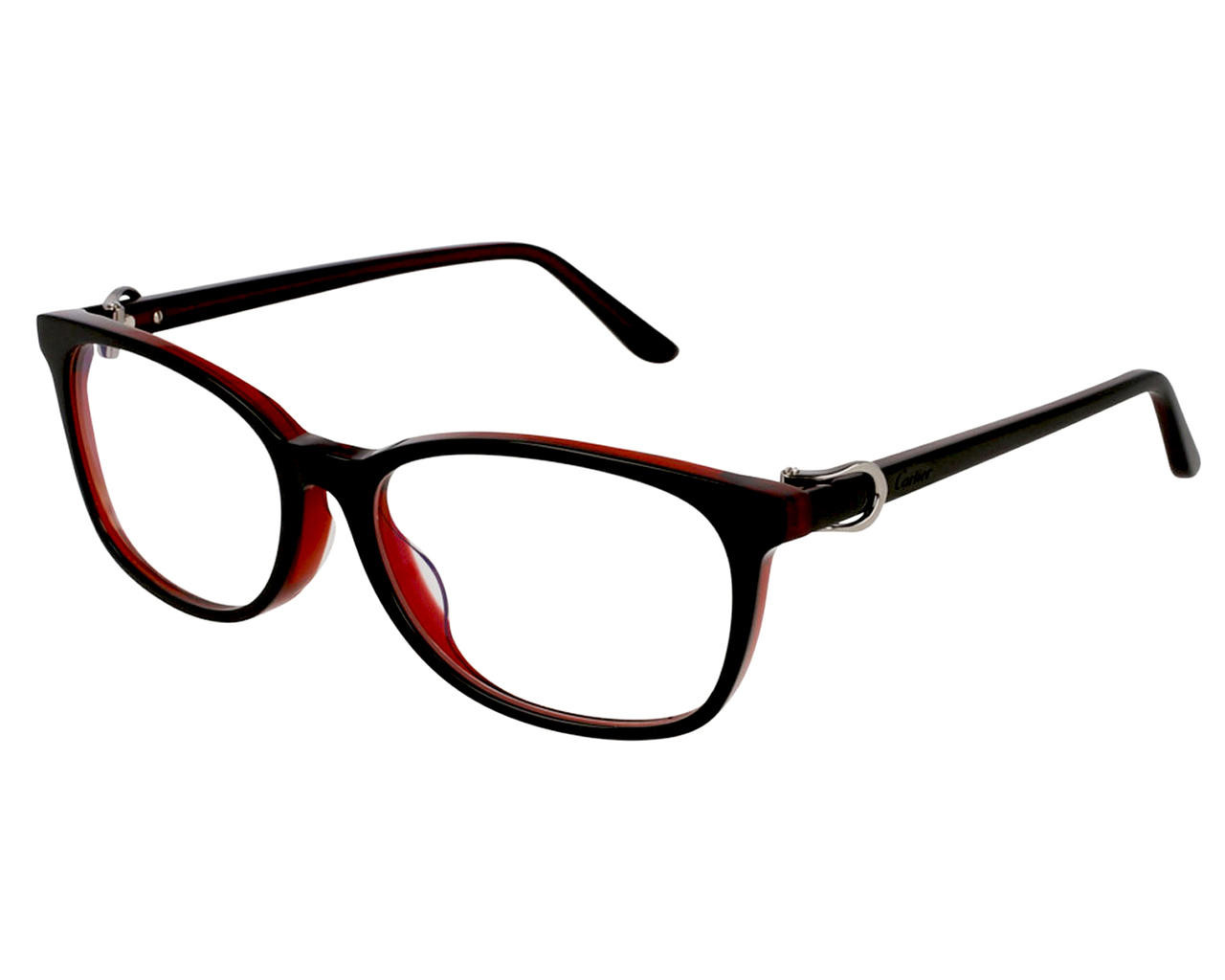 Eyewear Brands CARTIER Transparent Black 56-16-145MM Womens Eyewear CT0008OA 005
