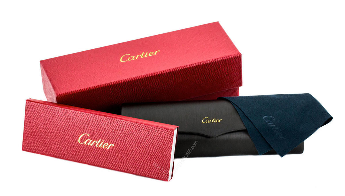 CARTIER Pilot Grey Lens Full Rim 60-16-140MM Men's Sunglasses