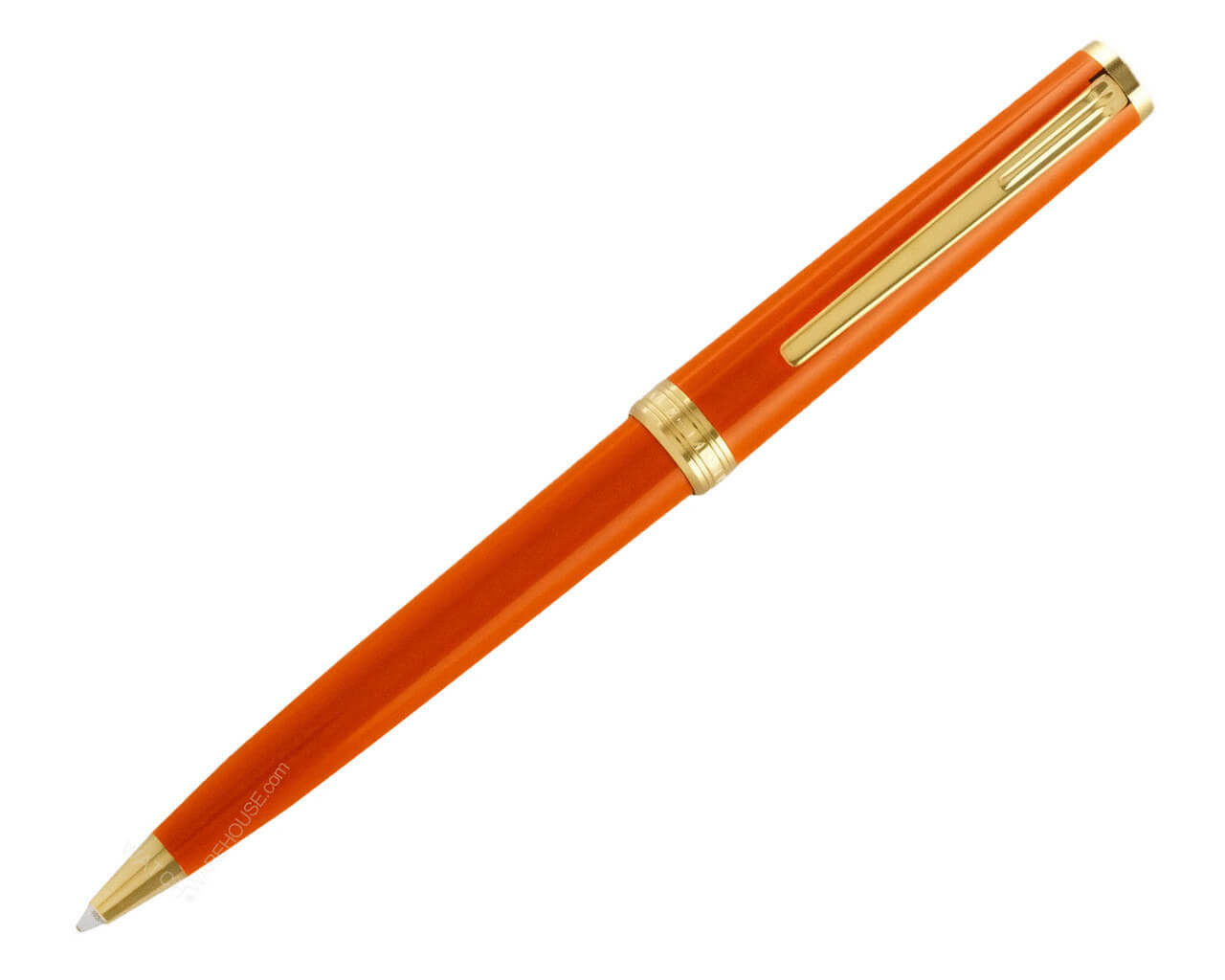 MONTBLANC PIX Manganese Orange Resin Gold-Coated Ballpoint Pen