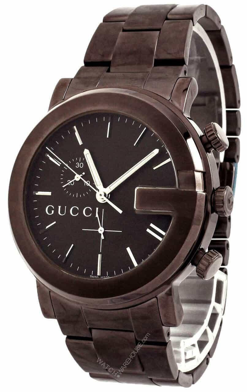 GUCCI 101 G-CHRONO 42MM Brown Ion-Plated S-Steel Men's Watch