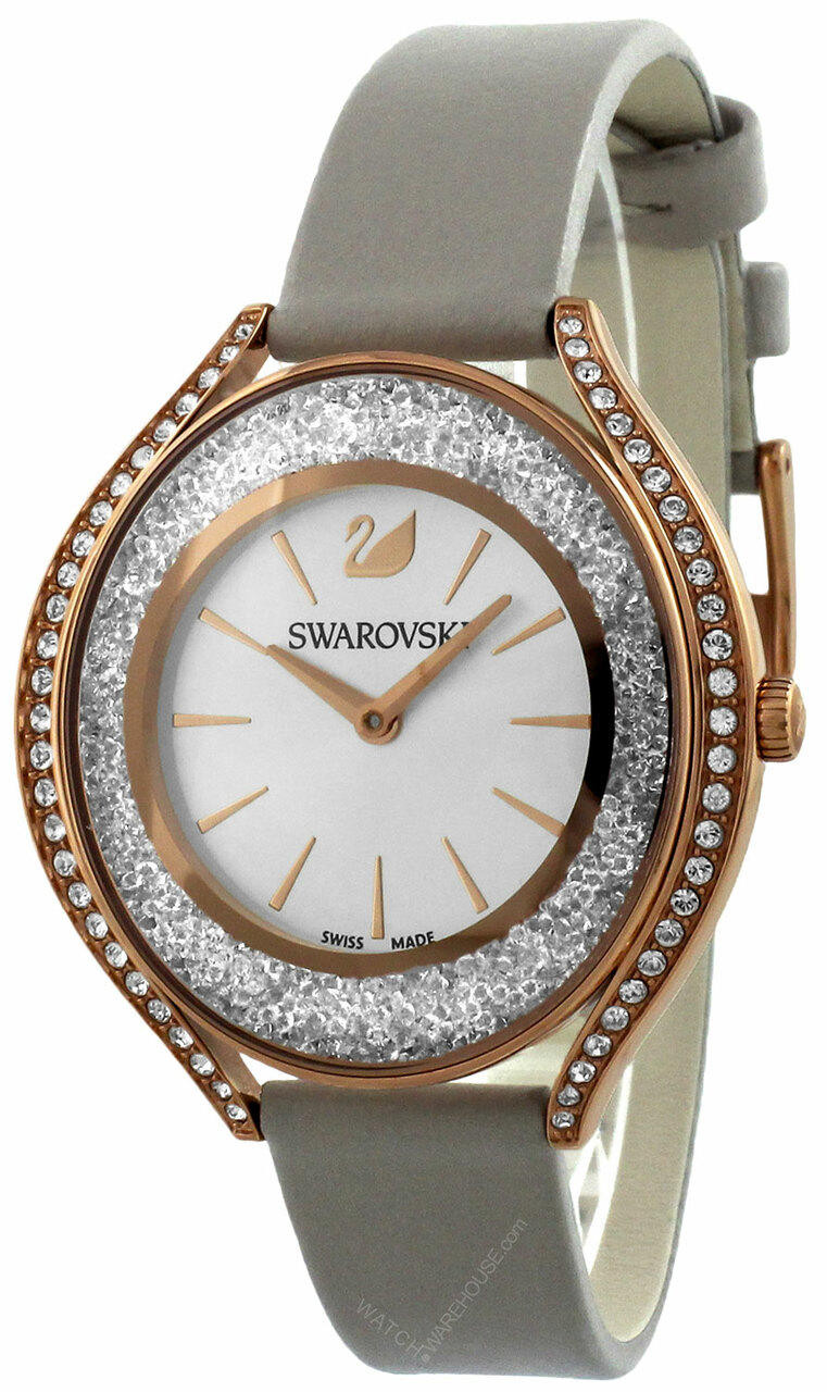 SWAROVSKI Crystalline Aura White Silver Tone Dial Rose-Gold
