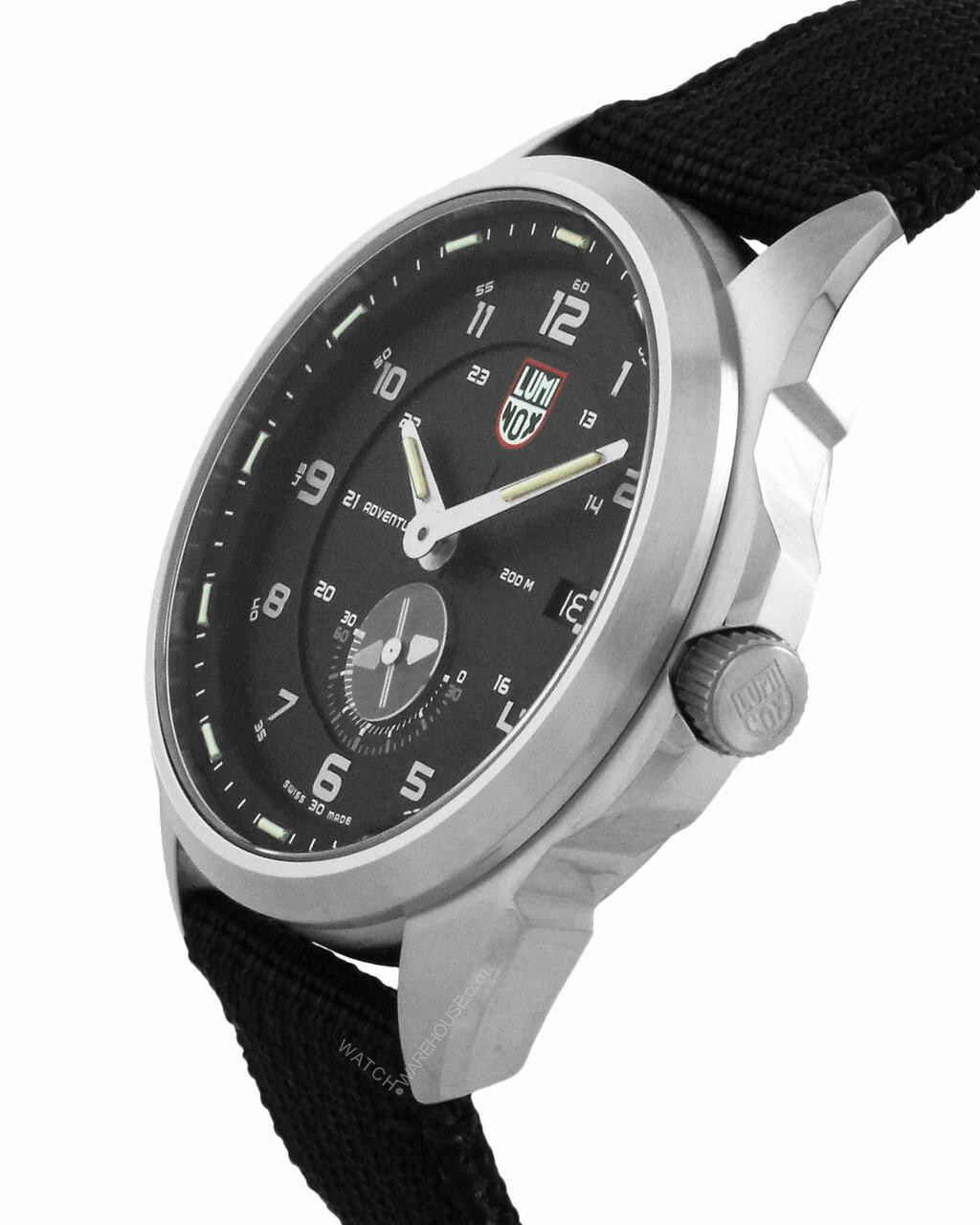 LUMINOX 腕時計 LUMINOX Atacama Adventurer 42MM Black Dial Textile Strap Watch XL