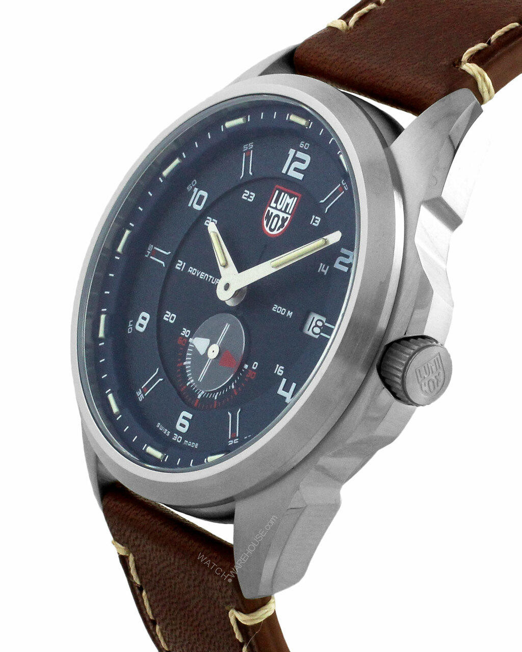 LUMINOX Atacama Adventurer 42MM Blue Dial Leather Men's Watch XL
