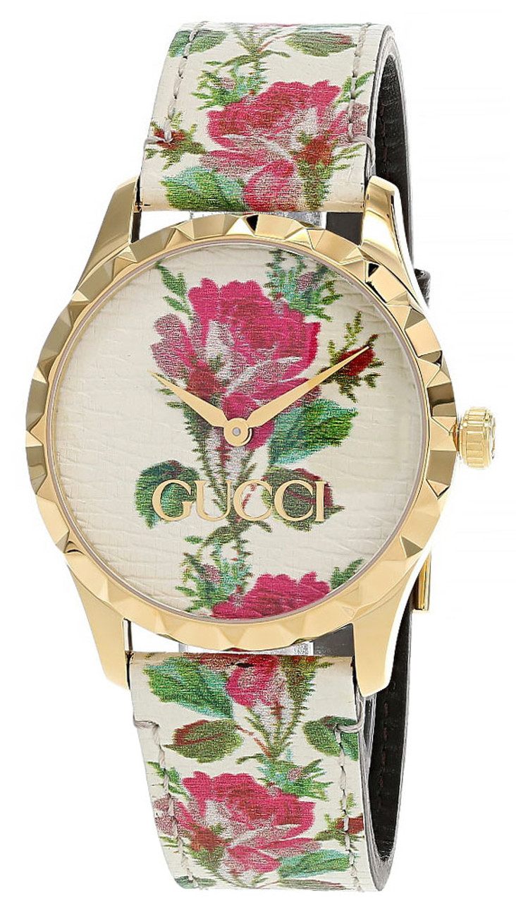 floral gucci watch