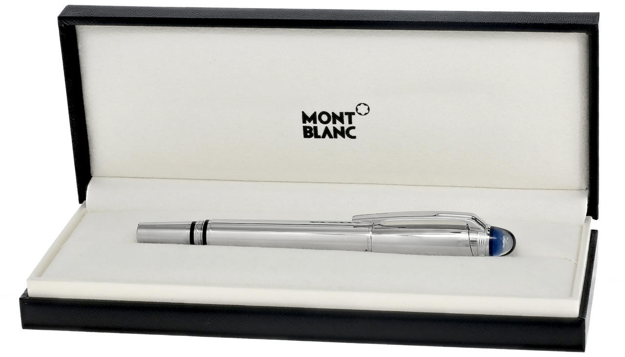 MONTBLANC StarWalker Medium Metal 18K Nib Silver Fountain