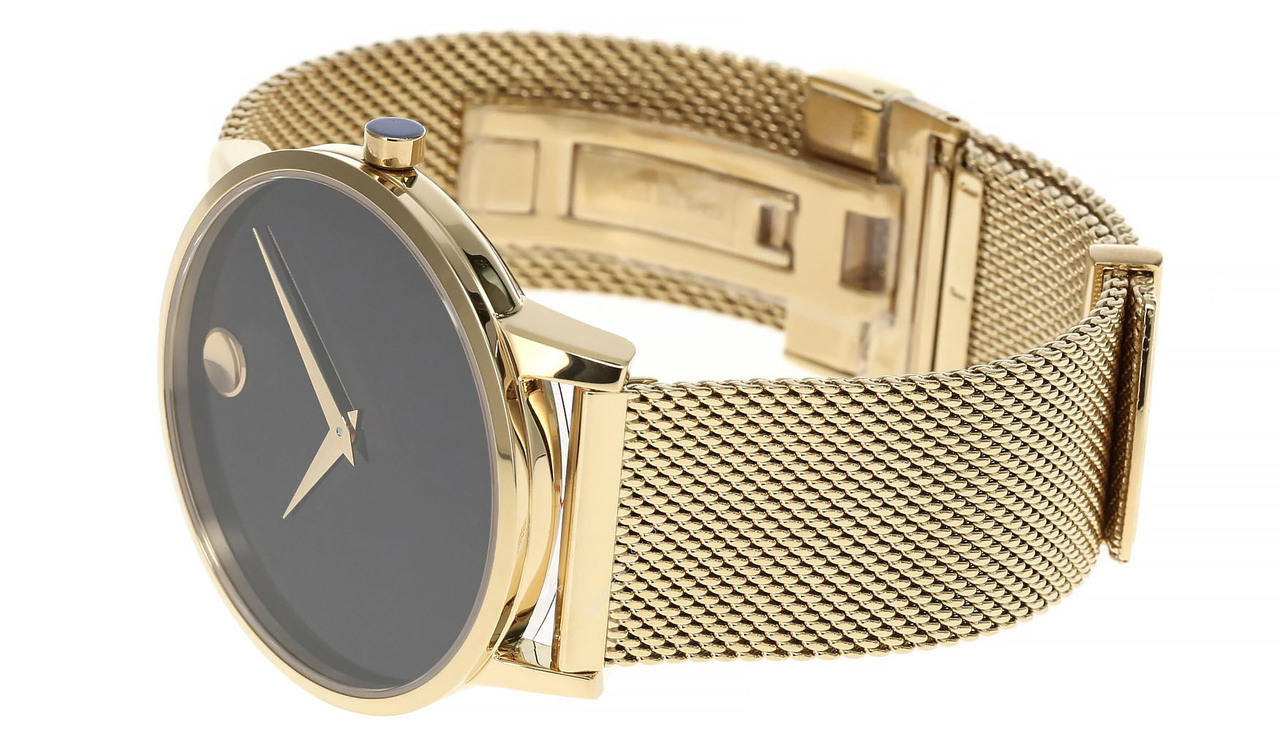 MOVADO Museum Classic 40MM Quartz Black Dial Men's Watch 0607396