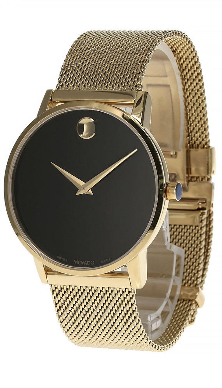 MOVADO Museum Classic 40MM Quartz Black Dial Men's Watch 0607396