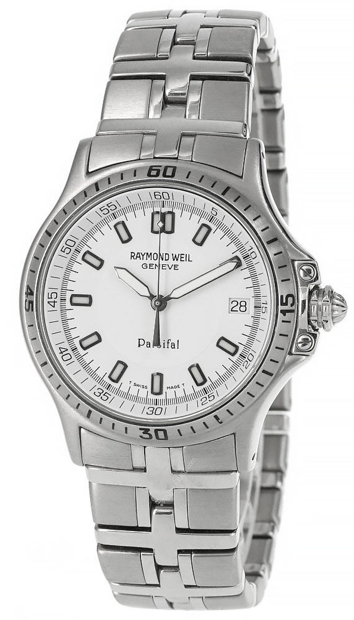 RAYMOND WEIL Prasifal 38MM S Steel White Dial Men s Watch 9091