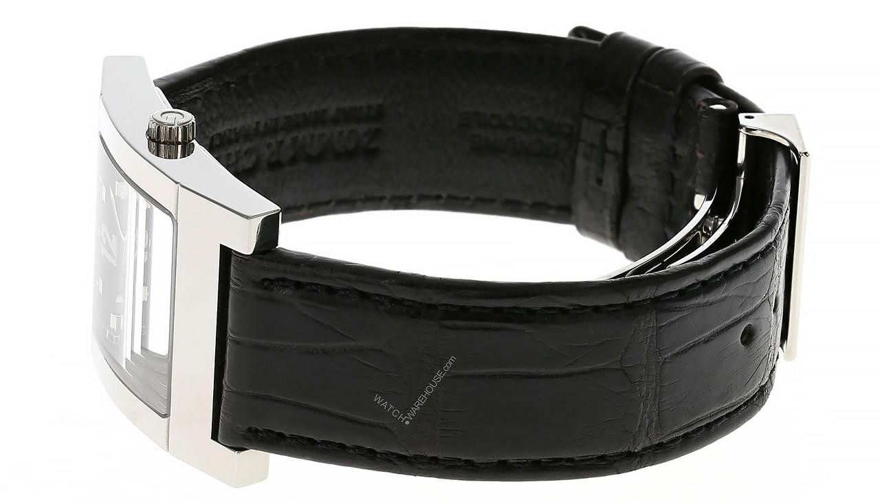 GUCCI Quartz Black Dial Leather Strap Men's Watch 7700M | Fast