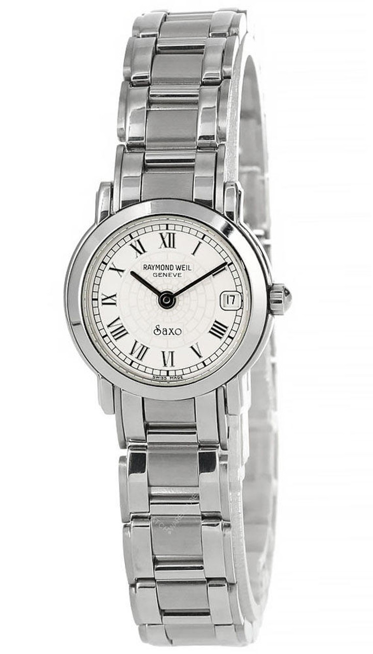 RAYMOND WEIL Saxo 23MM SS White Dial Women s Watch 9621S Fast