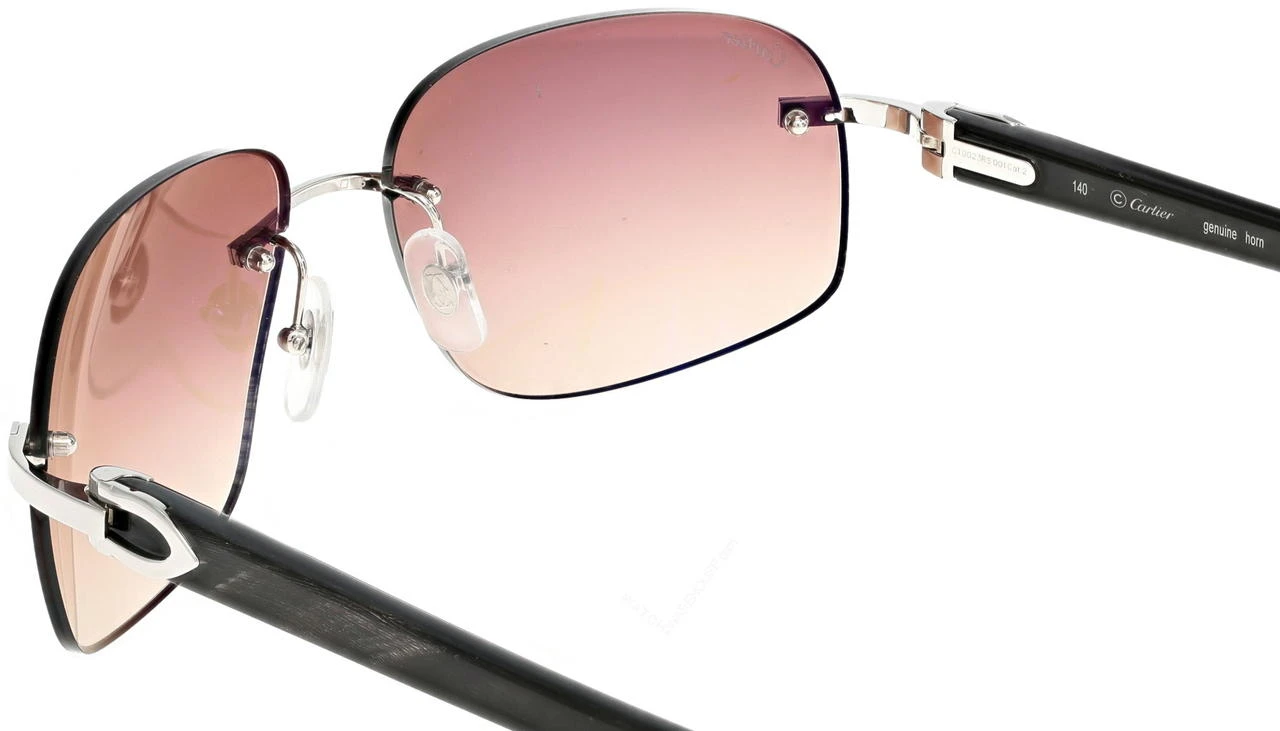 Cartier Rose ombré Wood Buffalo sunglasses The Iconic Black Buffalo Horn Rose ? Gold detail, Cartier  main image 2