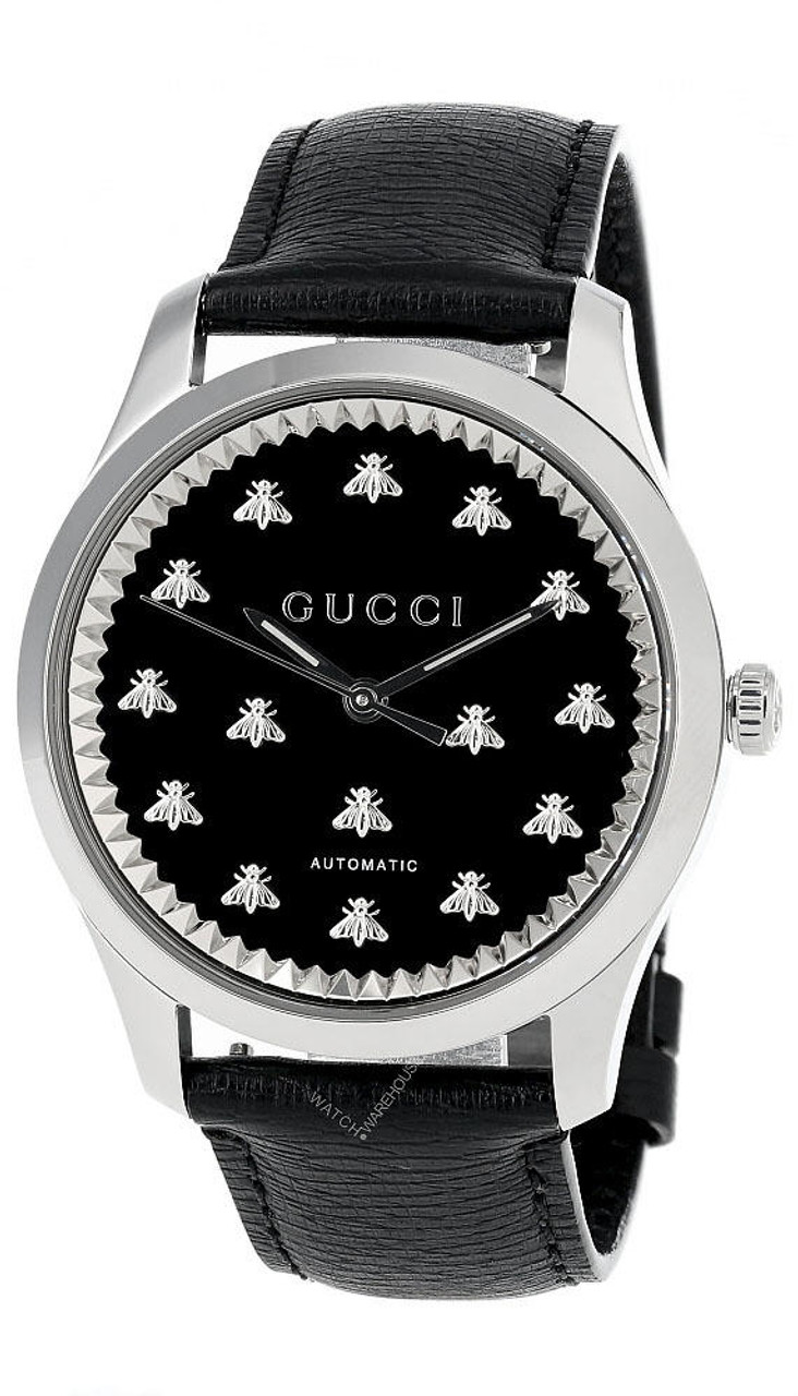 GUCCI G-Timeless 42MM AUTO Black Onyx Stone Dial Men's Watch