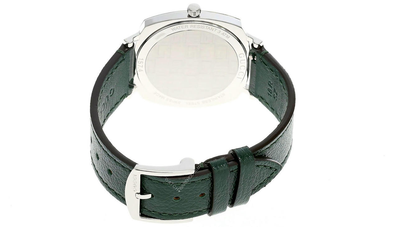 Gucci Womens 35mm Green Band Leather Strap Fashion Watch Vintage Gucci Women main image 3