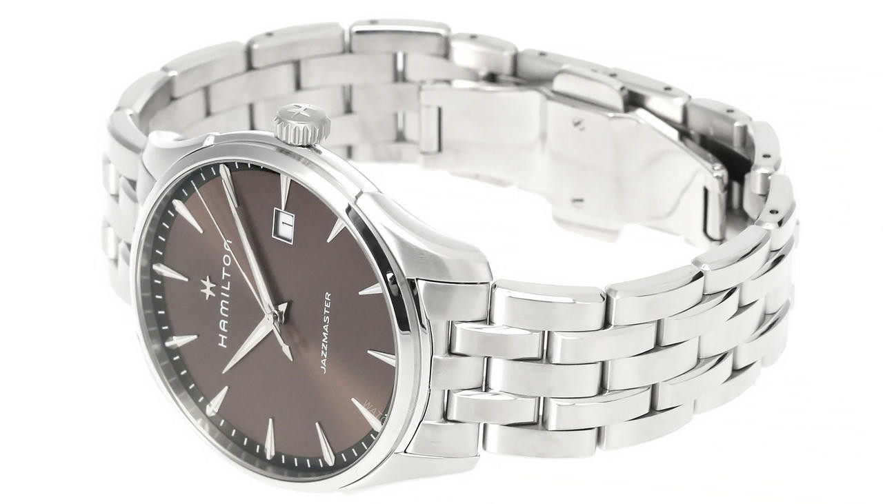 HAMILTON Jazzmaster Gent 40MM QTZ SS Brown Dial Men