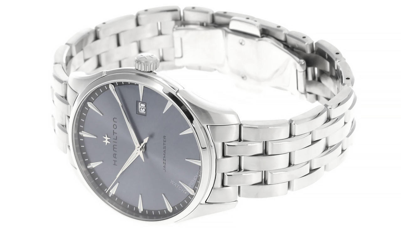 【美品】ジャズマスターGENT QUARTZ 40mm H32451142 Jazzmaster Gent Quartz - Dial color:Blue - H32451142