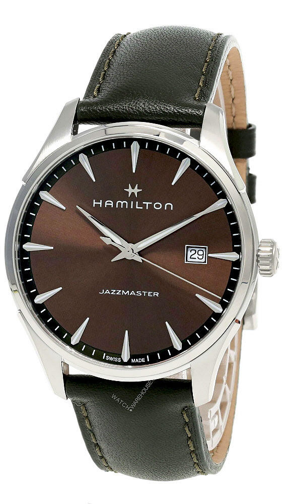 HAMILTON 時計 ブラウンレザー HAMILTON Jazzmaster 40MM Quartz Brown Dial Men's H32451801 | Fast