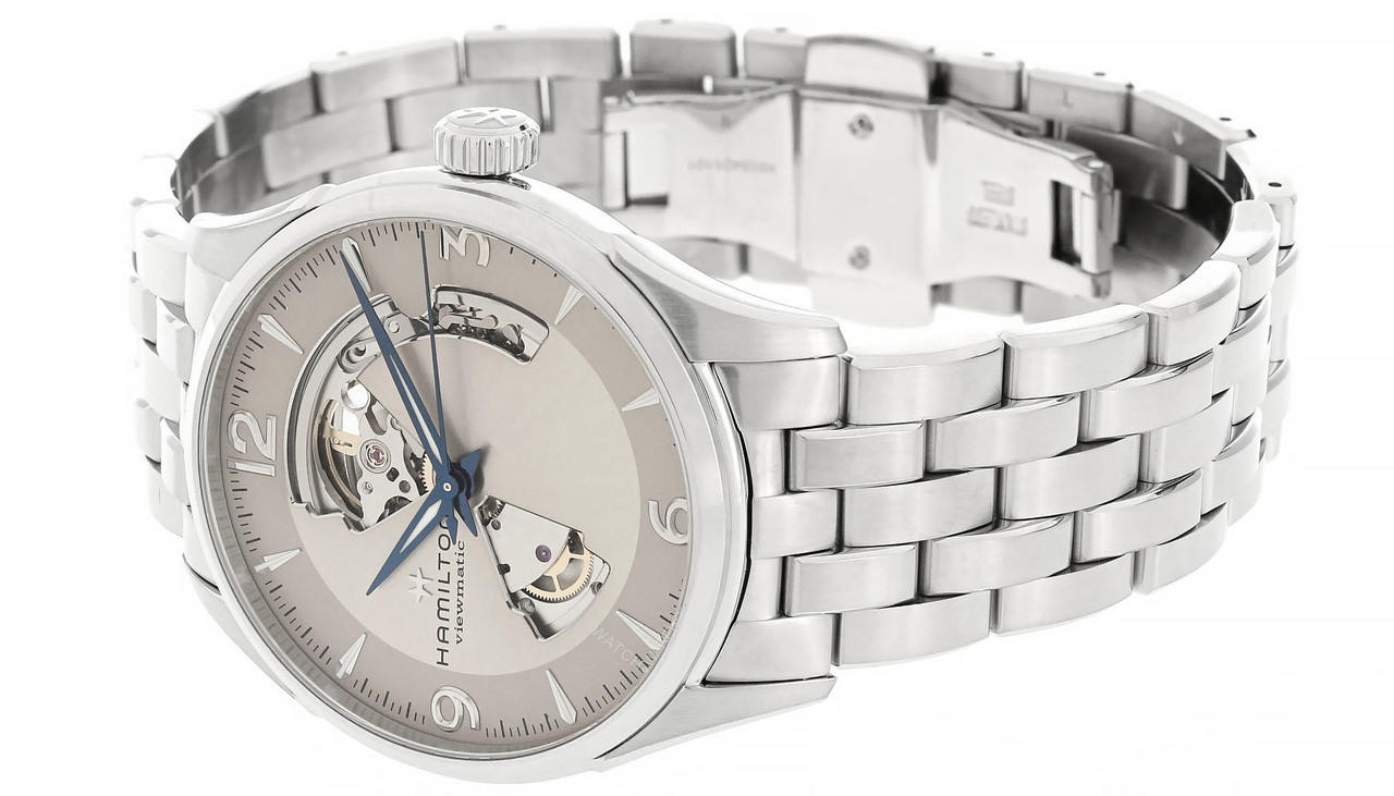HAMILTON Jazzmaster 42MM Automatic SS Open Heart Men's Watch
