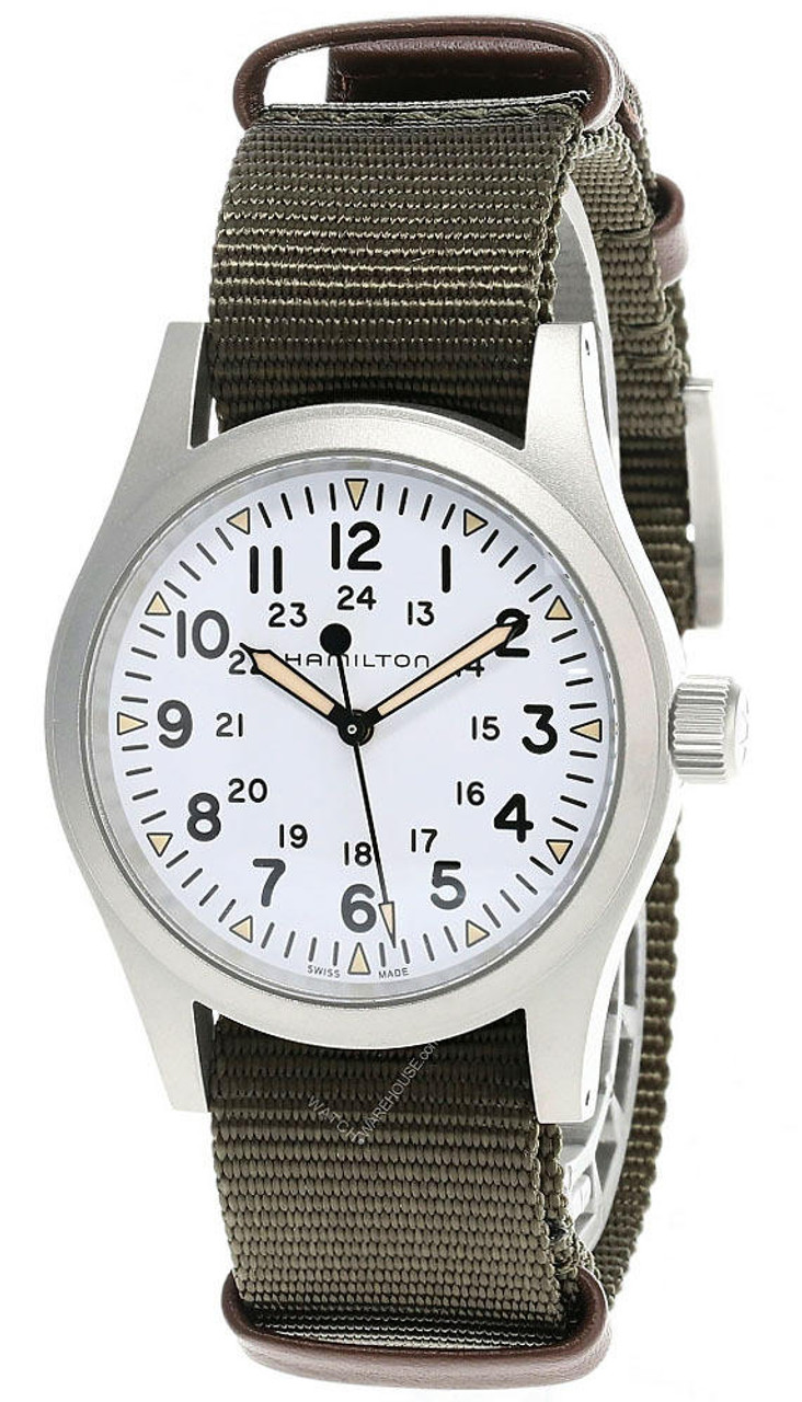 HAMILTON Khaki Field 38MM Mechanical White Dial Men's Watch H69439411