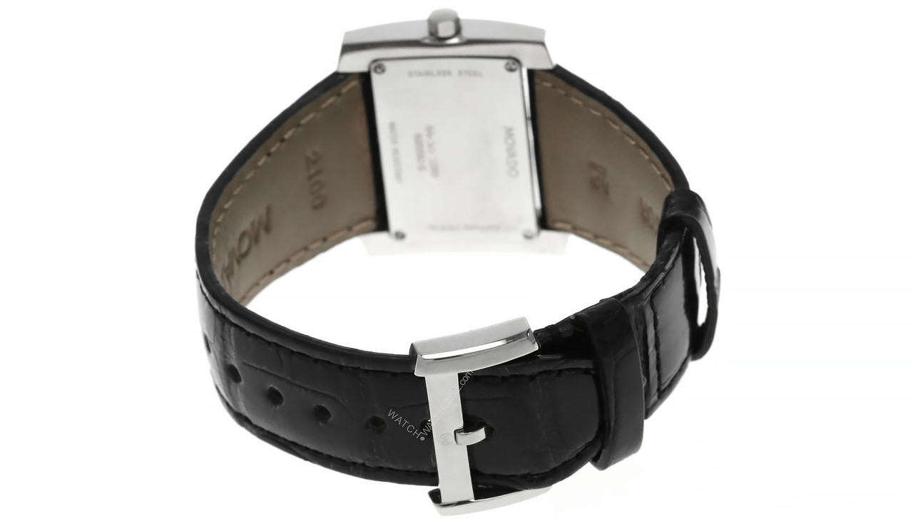 Movado Swiss Quartz Alligator Museum Watch Black Leather New in box Movado Museum Classic Watch with Black Dial and Black  main image 3