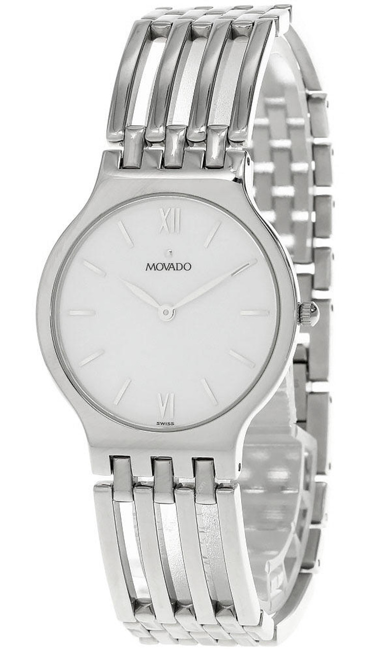 MOVADO Esperanza Stainless Steel White Dial Unisex Watch 84 19 861