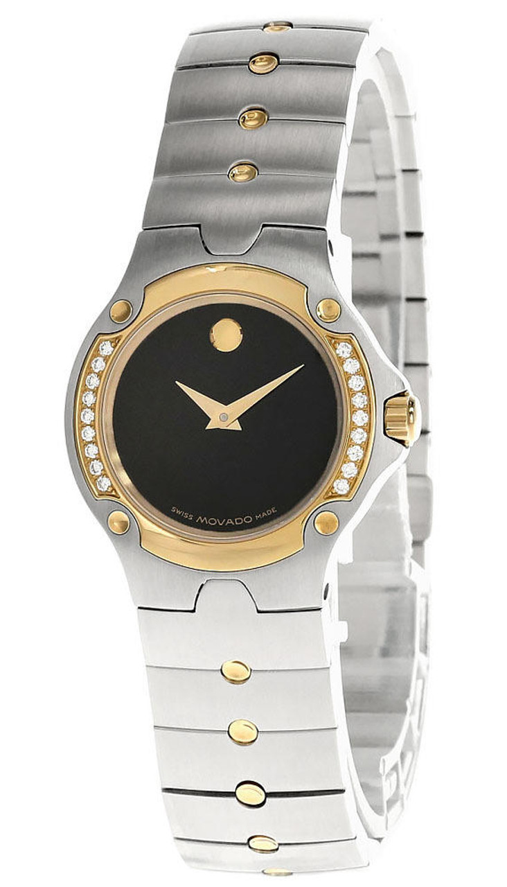 diamond bezel movado