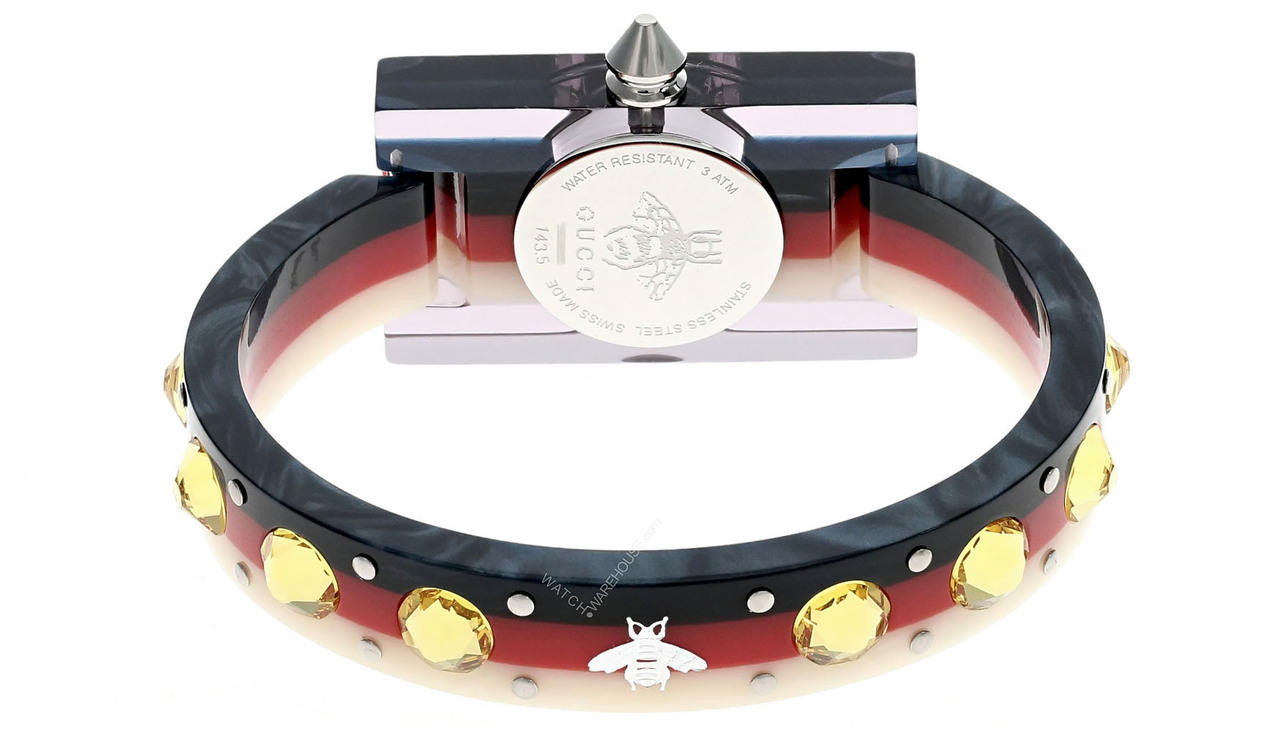 稀少 GUCCI(グッチ) Vintage MOP Dial Bangle Ladies Watch GUCCI Vintage Web 24MM Quartz MOP Dial Bangle Women's Watch
