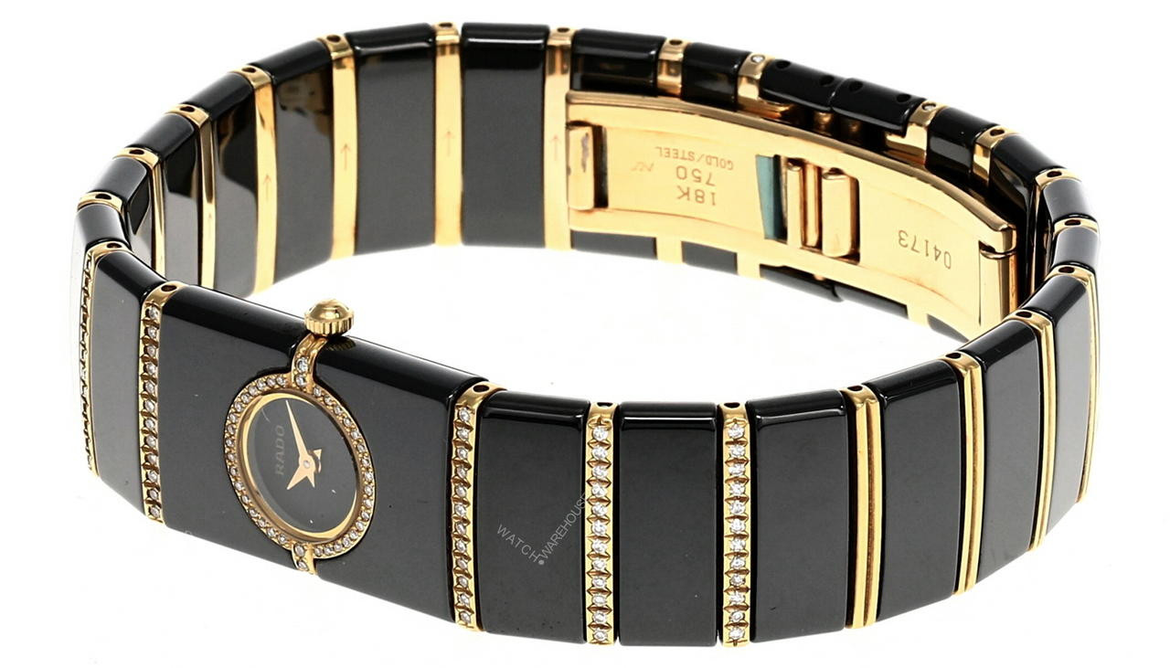 RADO DiaStar Quartz 16.25mm Black High-Tech Ceramic Women's Watch
