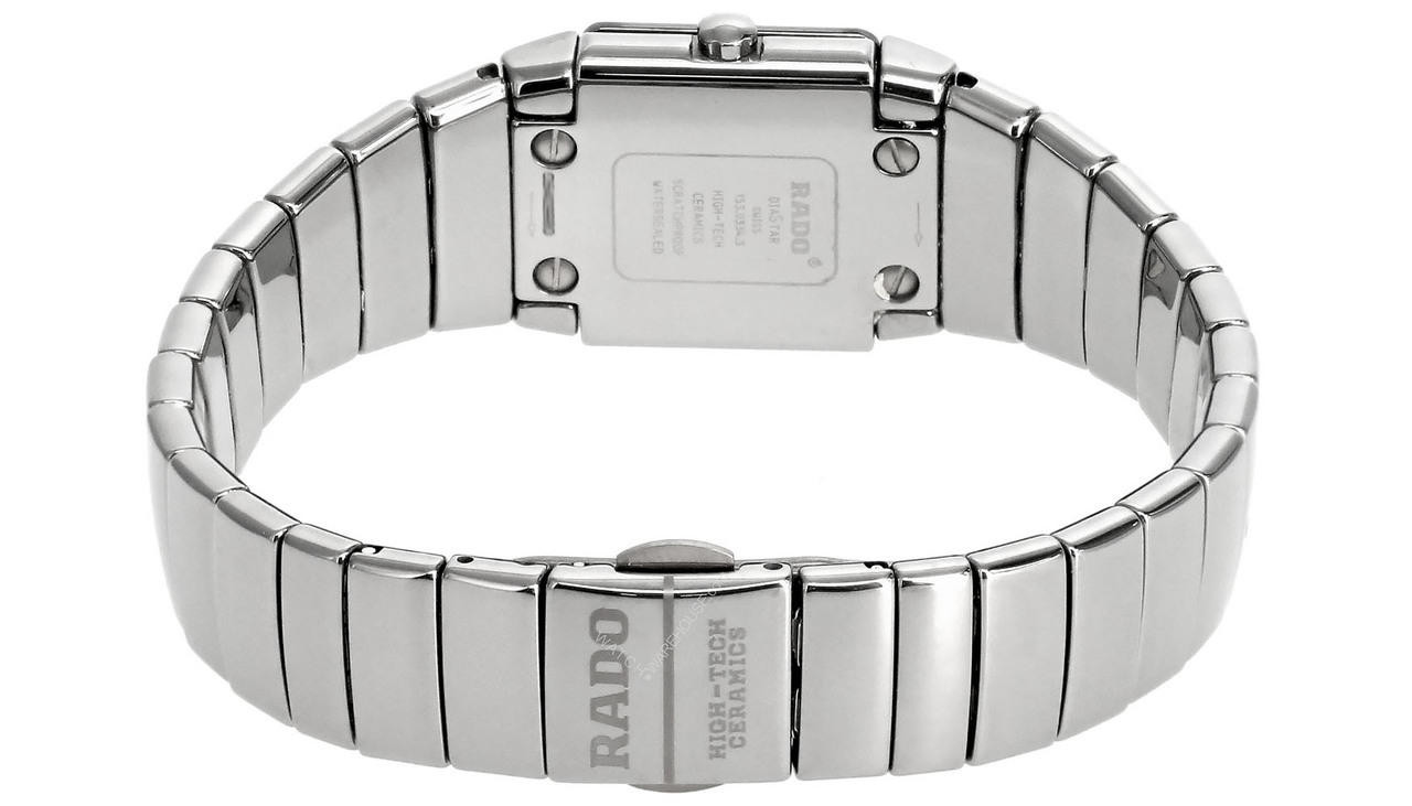 RADO Jubile Black Dial Diamond Marker Ceramic Women's Watch