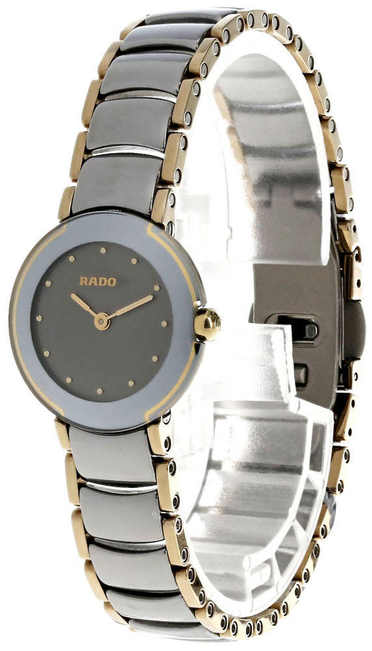 RADO DiaStar Quartz SS Two-Tone Ceramic Links Women's Watch R22355122