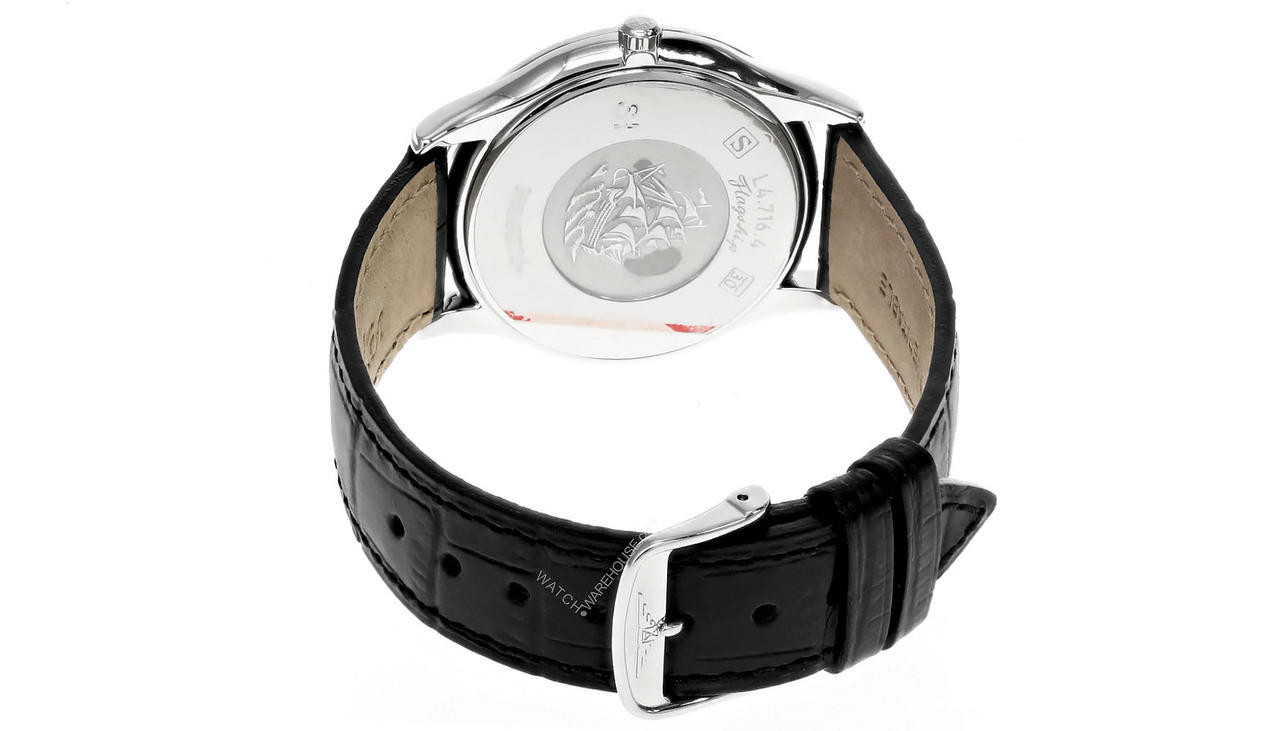 LONGINES Flagship 35MM Silver Dial Black Leather Men's Watch L4