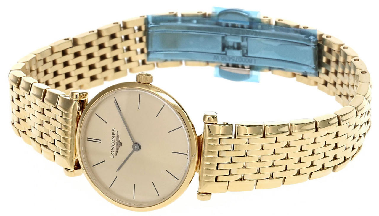 LONGINES La Grande 24MM SS Classique Gold Dial Women's Watch