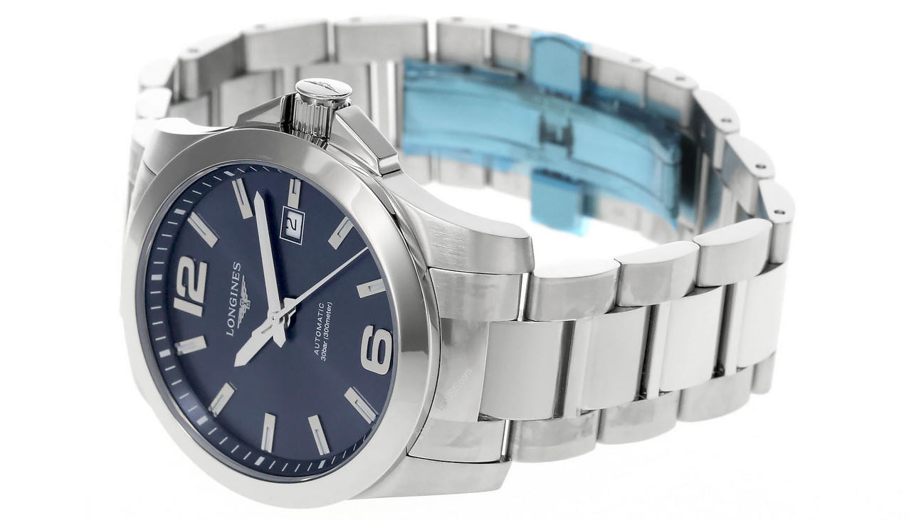 LONGINES Conquest 41MM AUTO S-Steel Blue Dial Men's Watch L3.777.4