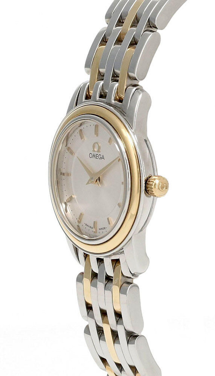 OMEGA De Ville 22MM White Dial 18K Gold 2-Tone Women's Watch 4370.71.00