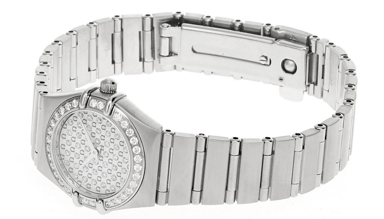 OMEGA Constellation 22.5MM QUARTZ MINI Diamond Women's Watch