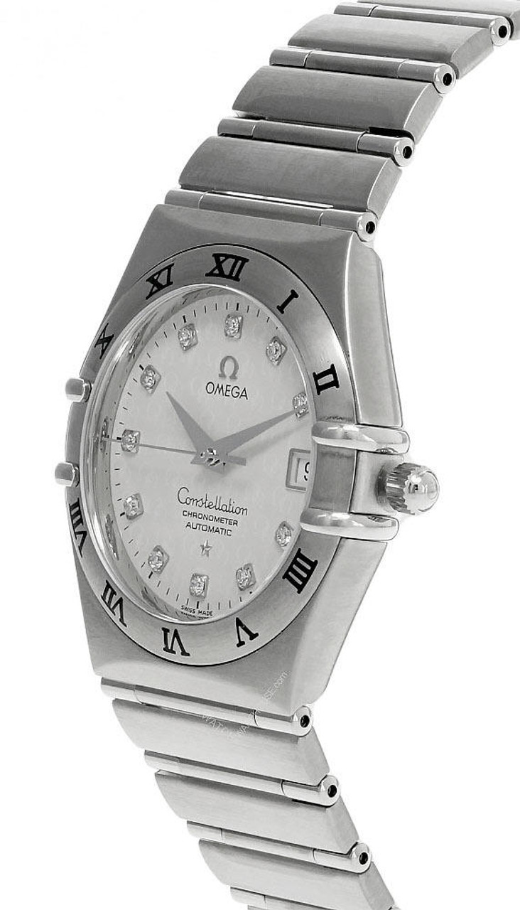 OMEGA Constellation 35.5MM Silver Dial Diamond Women's Watch  1504.35.00/15043500