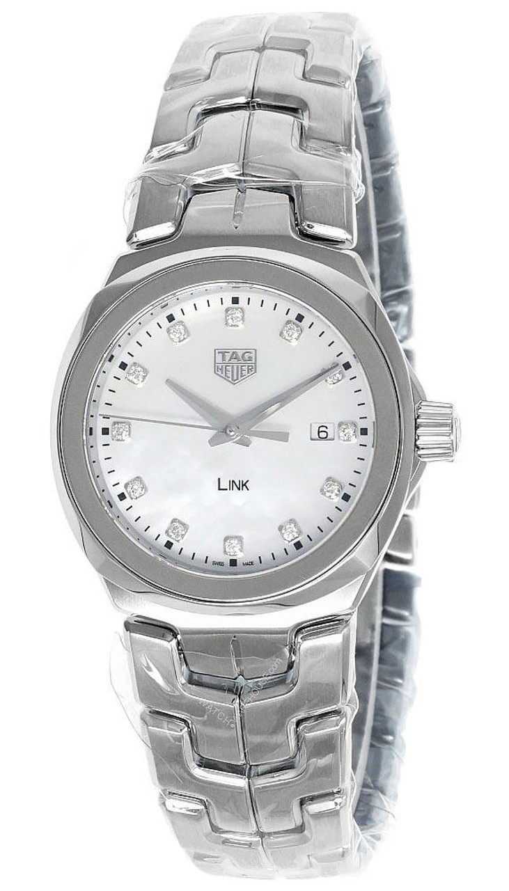 TAG HEUER Link 32MM SS MOP Diamond Dial Women's Watch WBC1312.BA0600 TAG HEUER Link 32MM SS MOP Diamond Dial Women's Watch WBC1312.BA0600