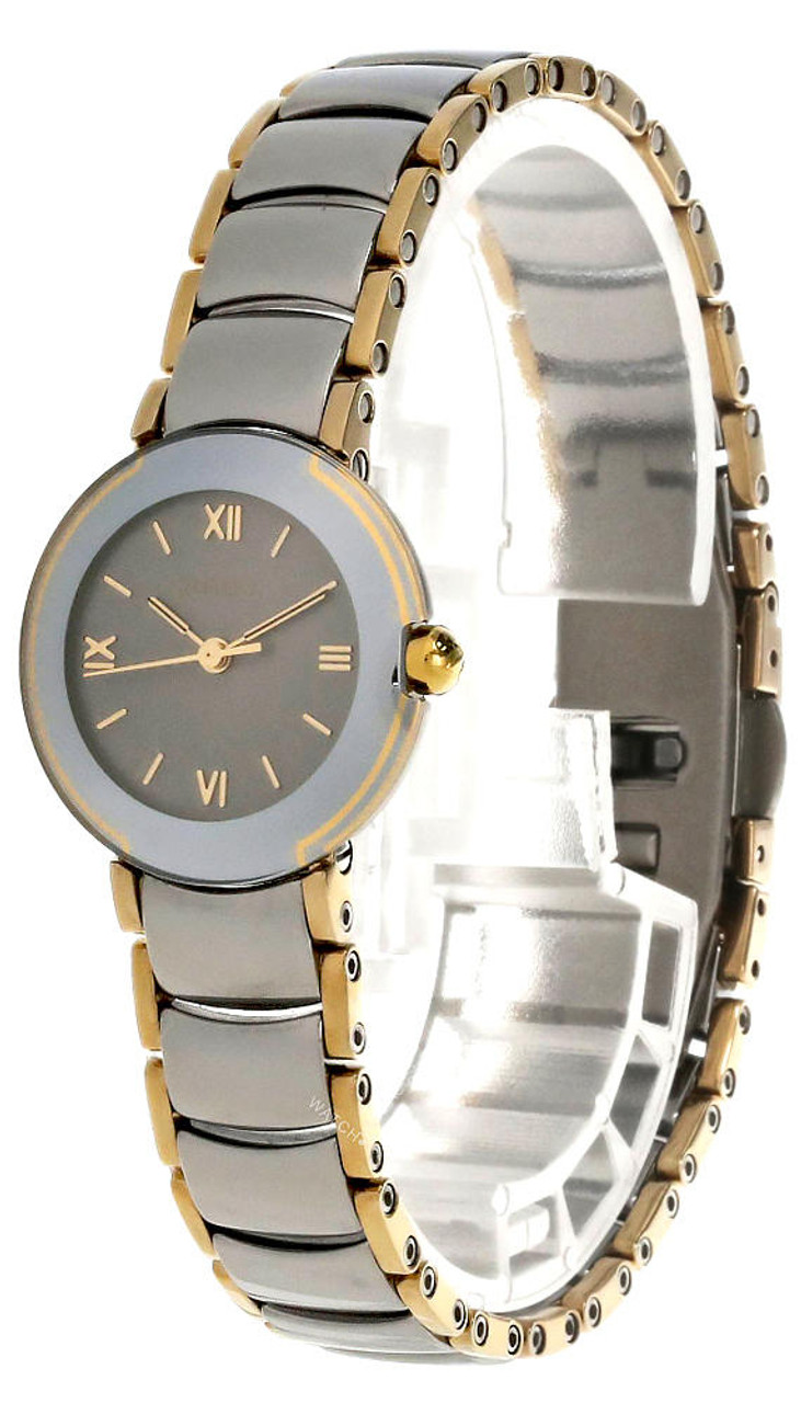 RADO DiaStar Gray Dial 2-Tone High Tech Ceramic Women's Watch