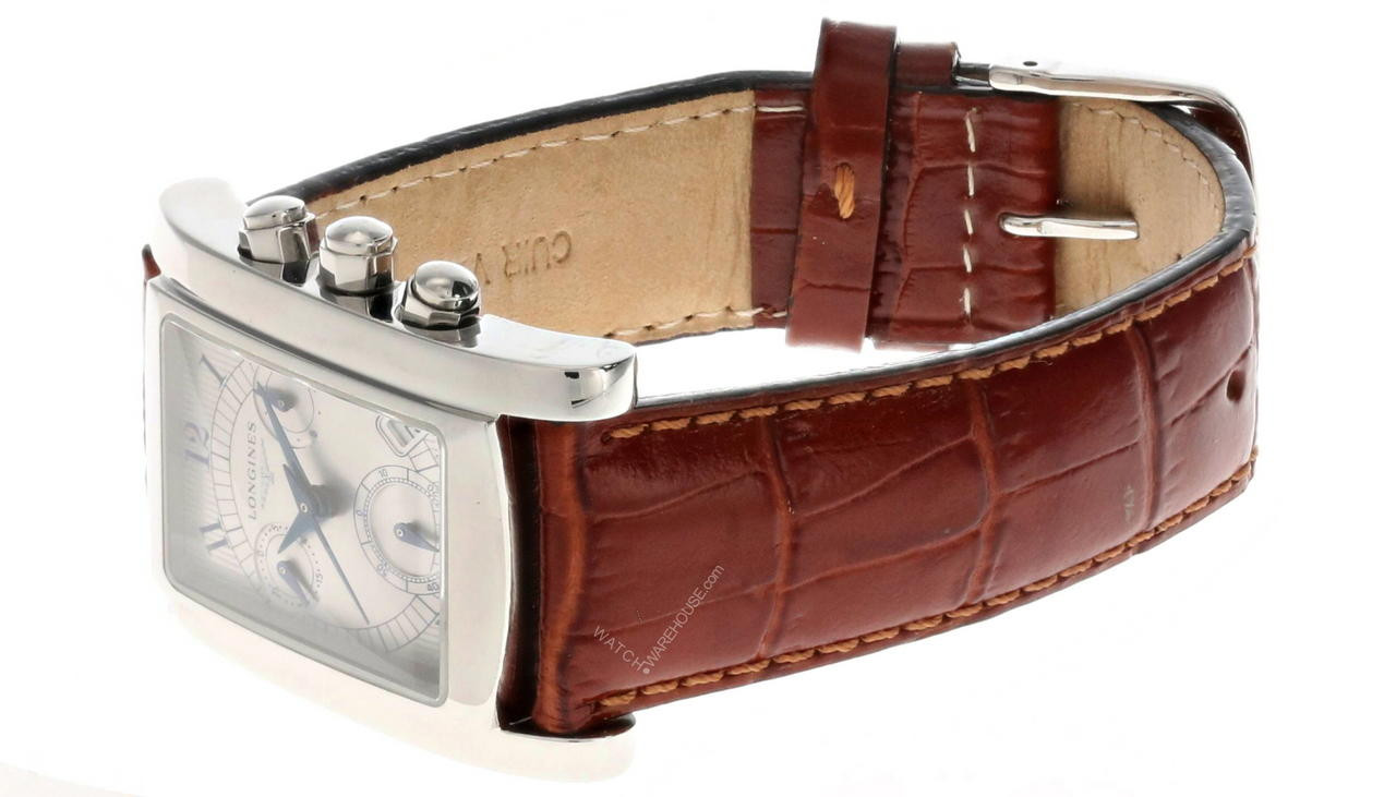 LONGINES L5.656.4 クォーツメンズ時計 Longines DolceVita 28 Quartz Chronograph Stainless Steel
