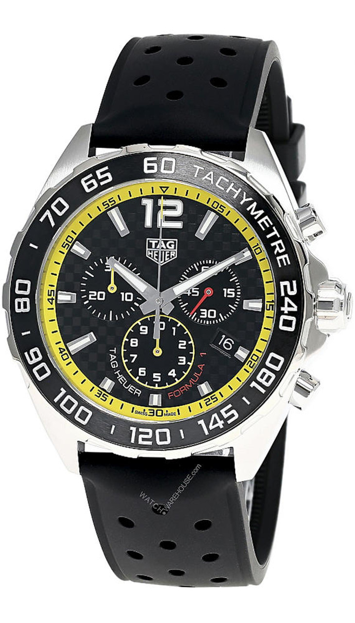 Tag Heuer Formula 1 Chronograph Quartz Black Dial Men's Watch CAZ101AC.FT8024