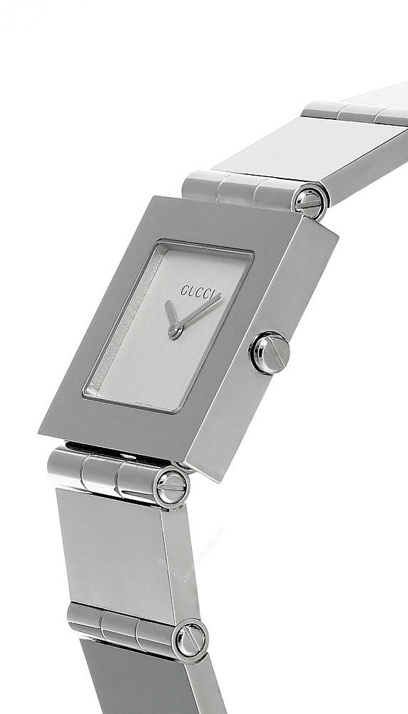 GUCCI Stainless Steel Silver Dial Men display picture 2