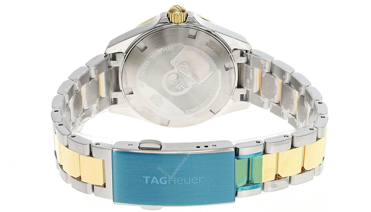 TAG HEUER Aquaracer 32MM SS Gold Blue Dial Women's Watch WBD1325