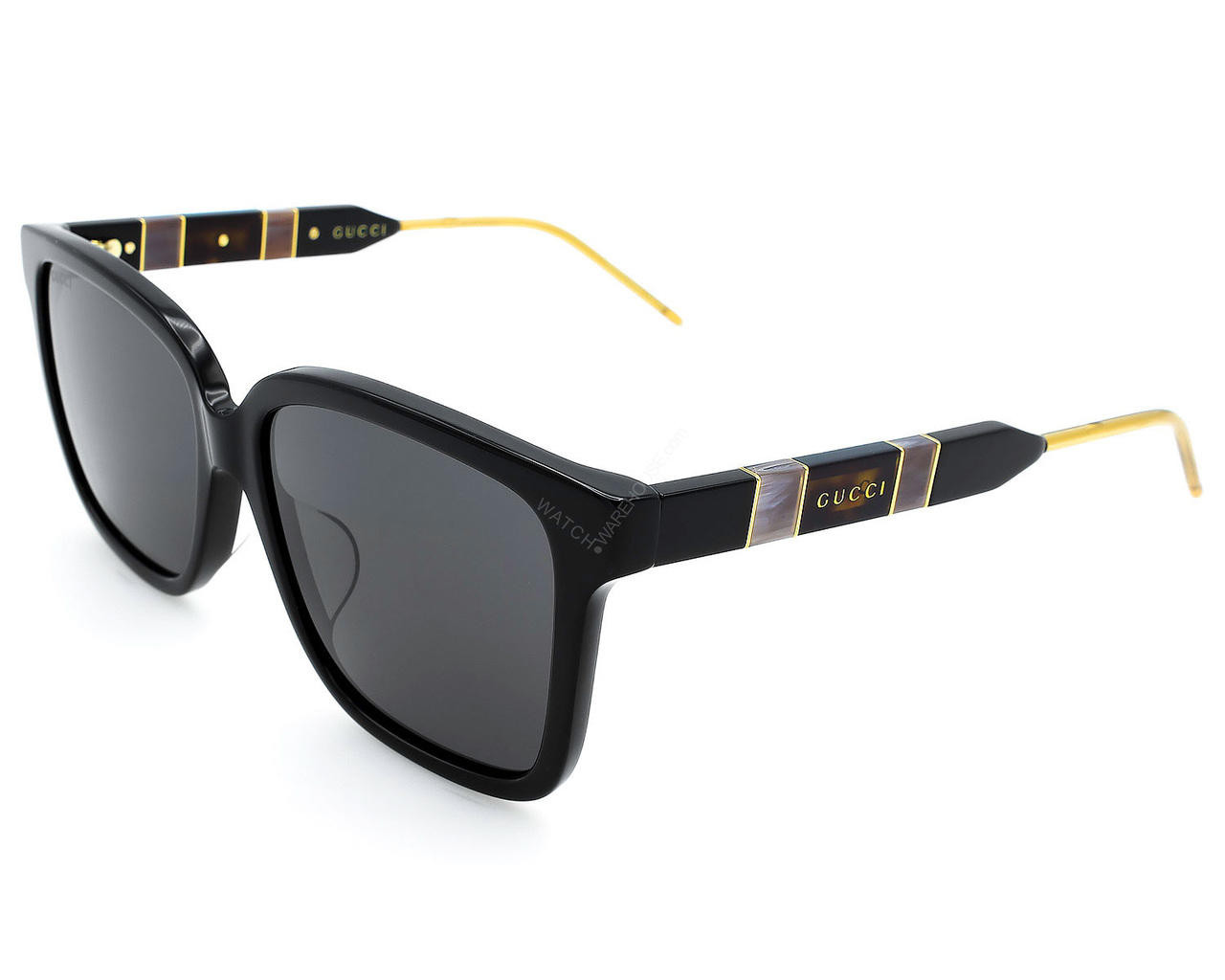 Eyewear Brands GUCCI Black/Gray Lens 56-16-145MM Womens Sunglasses GG0599SA 001 Eyewear Brands GUCCI Black/Gray Lens 56-16-145MM Womens Sunglasses GG0599SA 001