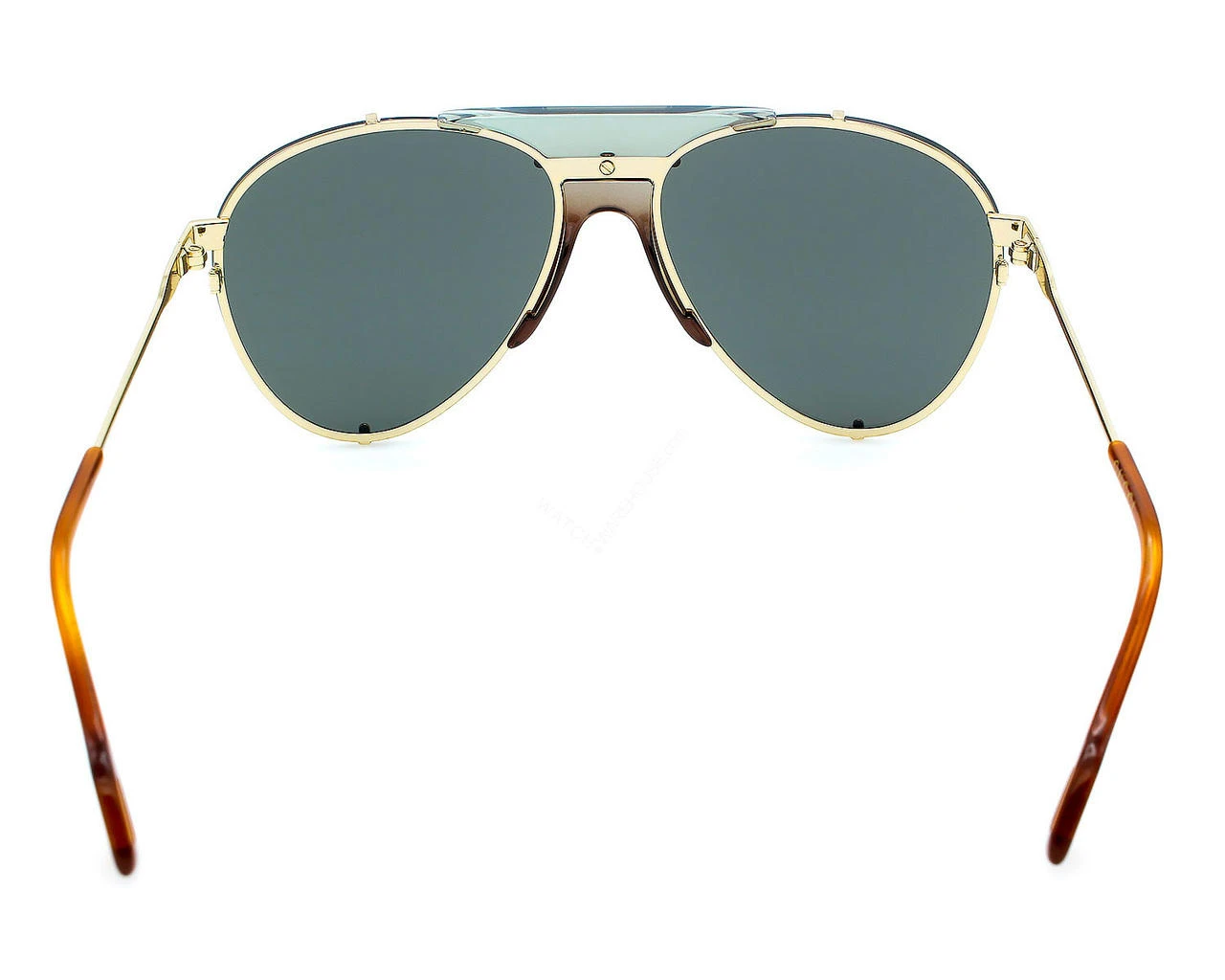 GUCCI Aviator Gold/Gray Lens 61-15-135MM Unisex Sunglasses  display picture 2