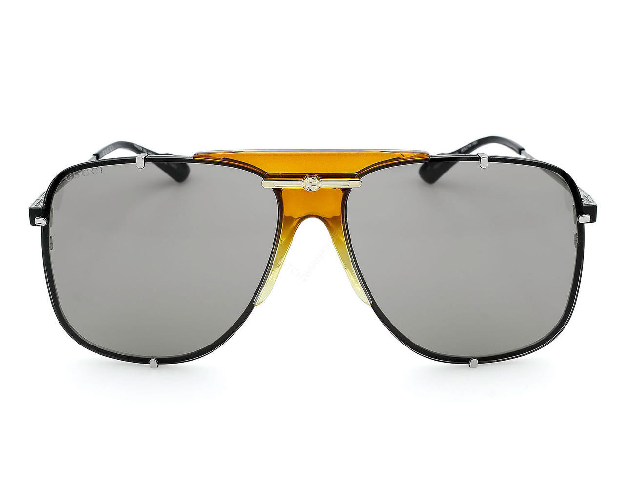 Gucci Brown Sunglasses with Silver Detail GUCCI Men main image 3