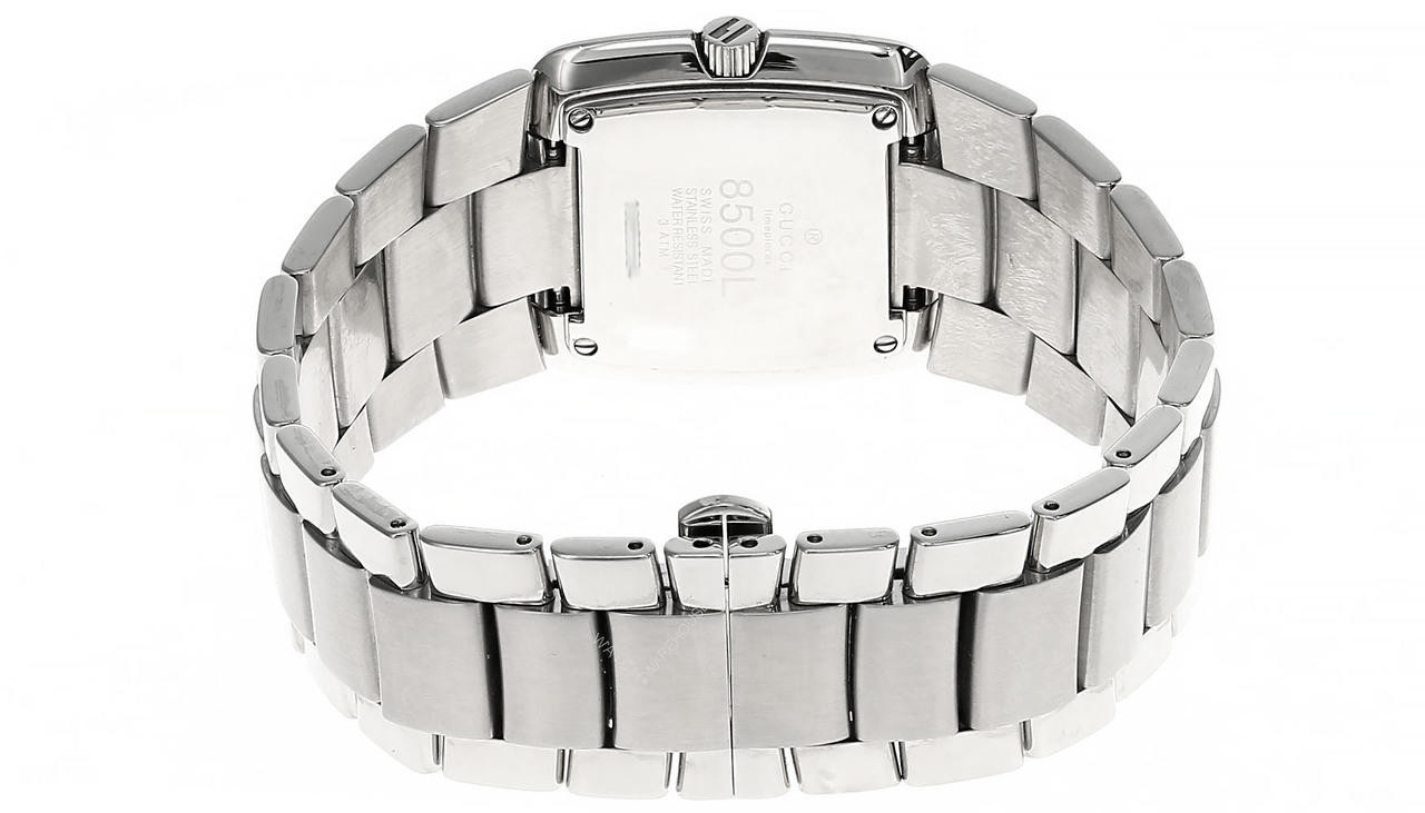 Lucy　0508 GUCCI Stainless Steel Silver Dial Date Display Women's Watch